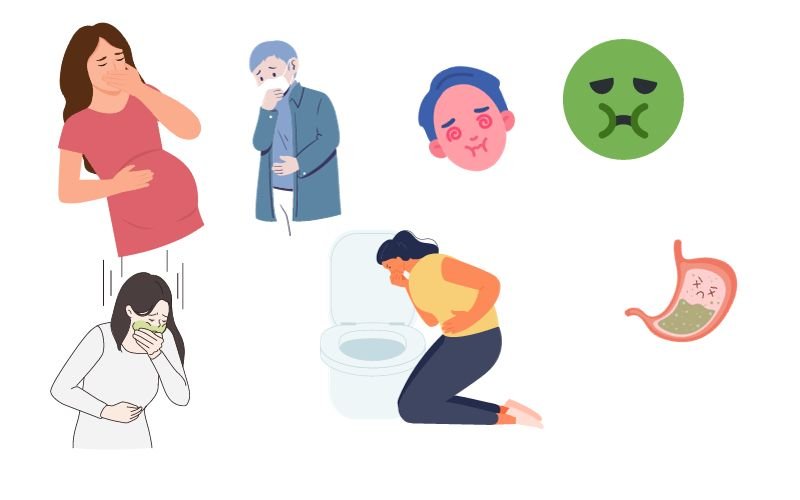 Professional illustration representing emetophobia treatment and therapeutic support for fear of vomiting