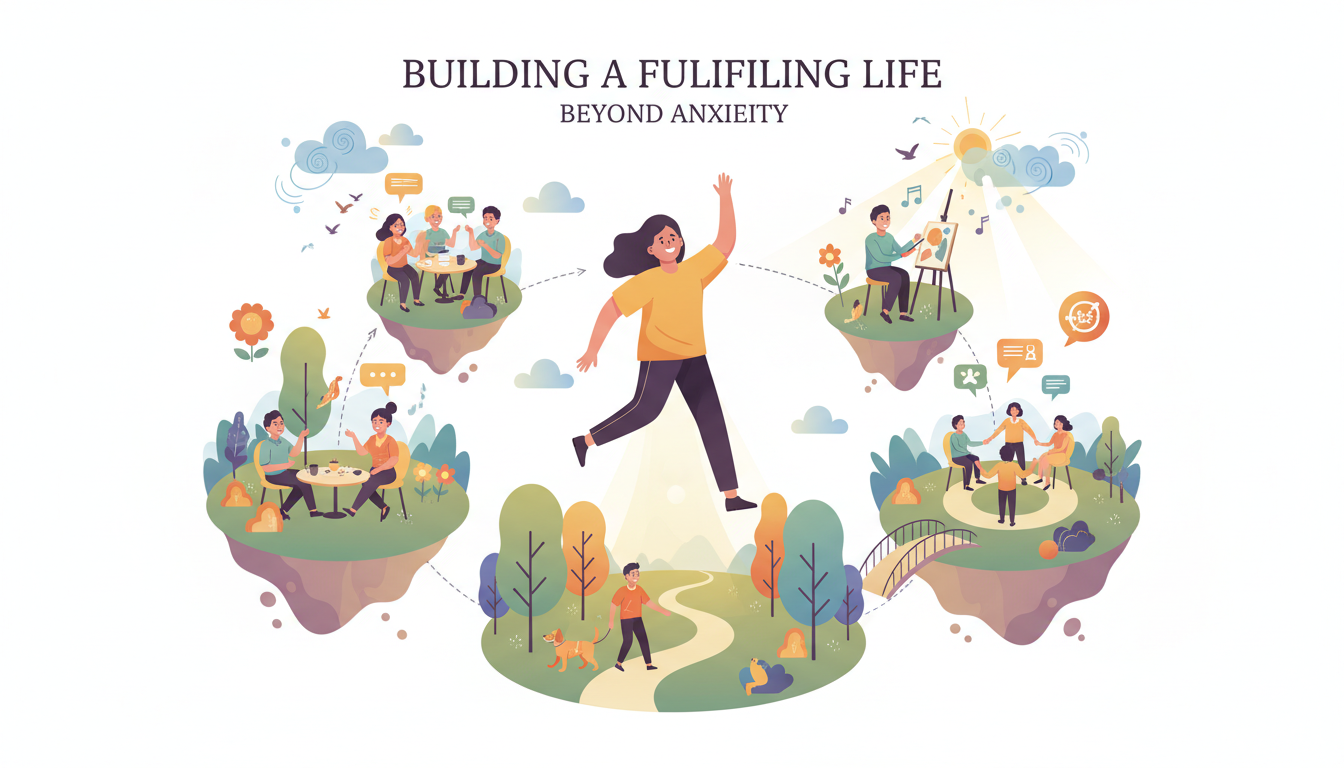 Building a fulfilling life beyond anxiety with social activities, hobbies and community